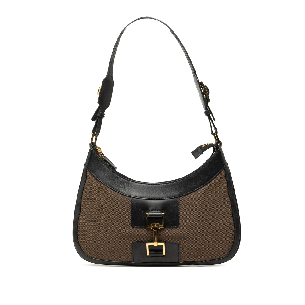 Pre-Loved Gucci Canvas Jackie Hobo